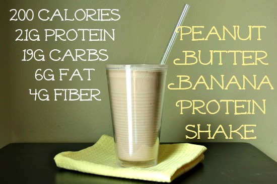 Peanut Butter Banana Protein Shake  meals  moves
